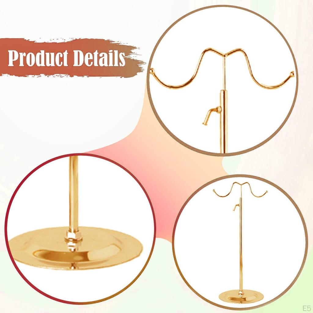 Purse Display Stand Adjustable Height for Boutique Exhibitions