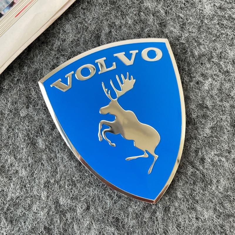 3D kovový štít s losem Kreativní emblém na auto Dekorační nálepky na karoserii Pro Volvo XC60 XC90 S60 S90 V60 XC40 V50 S80 Autopříslušenství