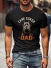 Unisex T-Shirt Featuring a Cane Corso And Italian Mastiff Design - Black Graphic Print Casual Tee for Dog Enthusiasts, Machine Washable, Comfortable F