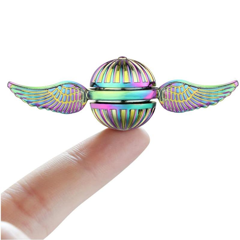 Golden Snitch Fidget Spinner Metal Antistress Hand Fingertip Gyro Rotation Cupid Spinning Top Toys for Kid Adults Autism ADHD