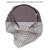 Headbands for Women Girls Wide Plain Turban Headband Fashion Veil Rhinestones Hair Bands Mesh Hair Hoop
