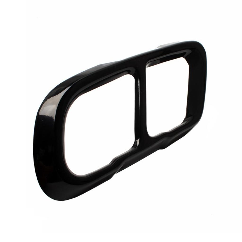 AMG Quad Exhaust Tailpipe Cover Trim For Mercedes-Benz C-Class C260L C180L C200L 2015-2026 Carbon Fiber Pattern Sporty Auto Tuning Accessory