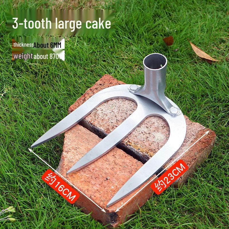 

Heavy-Duty Four-Tooth Manganese Steel Rake for Agriculture and Land Tilling