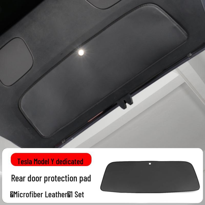 

Tesla Model Y Refresh Trunk Tailgate Mat - Leather Sticker for Tailgate Protection and Interior Enhancement Model Y Old Version - Leather Trunk Mat чёрный