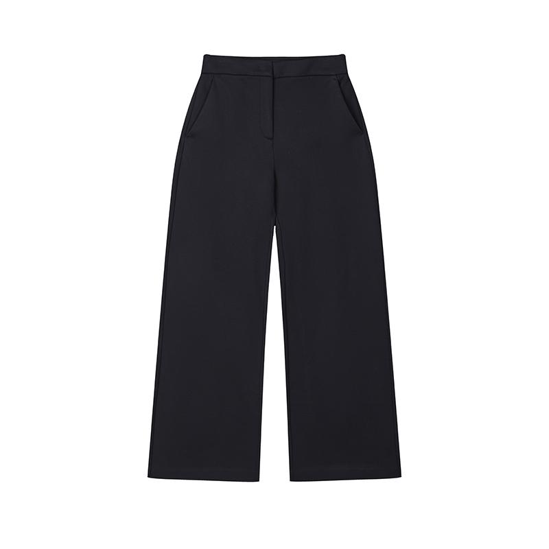 Fila Loose Comfortable Versatile Knitted Wide-Leg Casual Pants Women Bottoms Sky-Blue F11W514803FNV