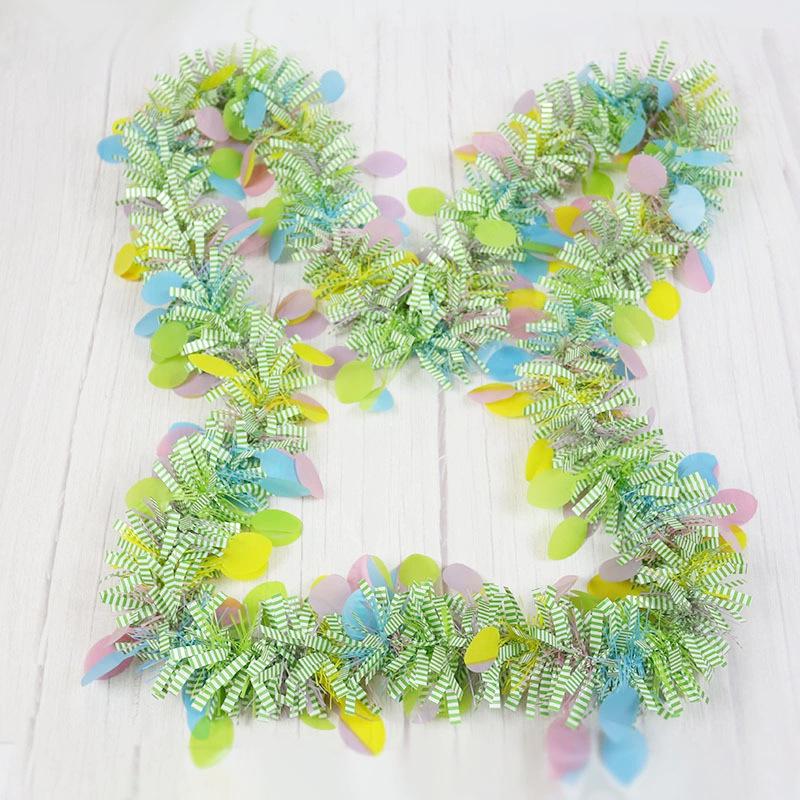 Easter Egg Fur Streamers - 2m Party Decorations