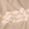 Minimalist Ins Style 18k Gold Plated Copper Simple Clavicle Chain Necklace For Women