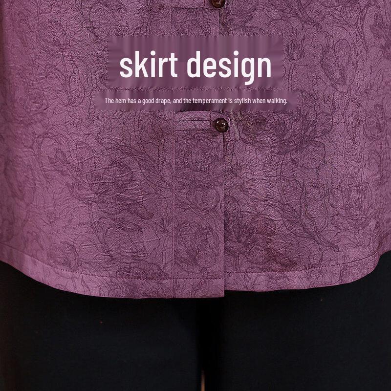 Chinese Style Stand Collar Blouse Set for Women
