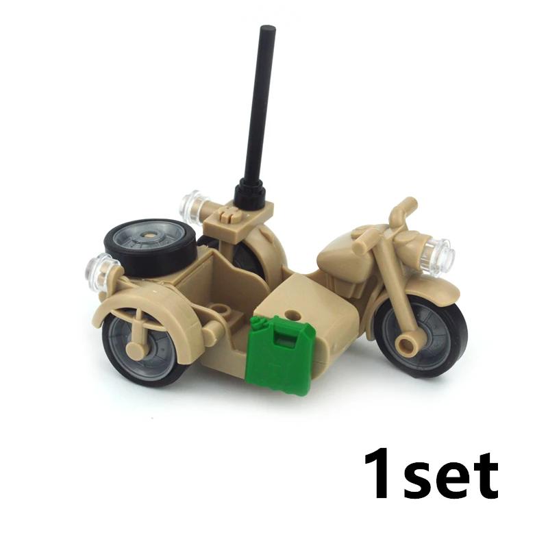 Ww2 Militare Swat Suv Auto Blocchi da Costruzione Moto da Cross Veicolo Soldati Set Moto Esercito Accessori Militari Giocattolo a Mattoncini