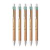 Flair Woody Cliq 0.7mm Retractable Ball Pen Blue Ink Pack Of 1 x 5 pens Smooth Writing Pens For Office School And Daily Use