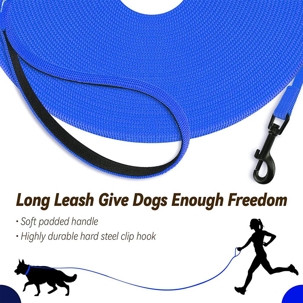 Nylon Hunde Trainingsleinen Spaziergang Haustierleine Langes Lanyard Zugseil für Kleine Große Hunde 4,5M 10M 15M Führleine Artikel