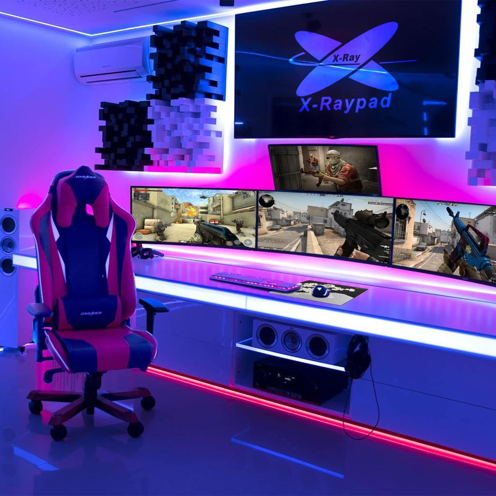 X-Raypad Aqua Control II-Sakura-Night-XXL (900x400x4mm) Cloth Gaming Mouse Pad, Official Japanese Distributor Warranty