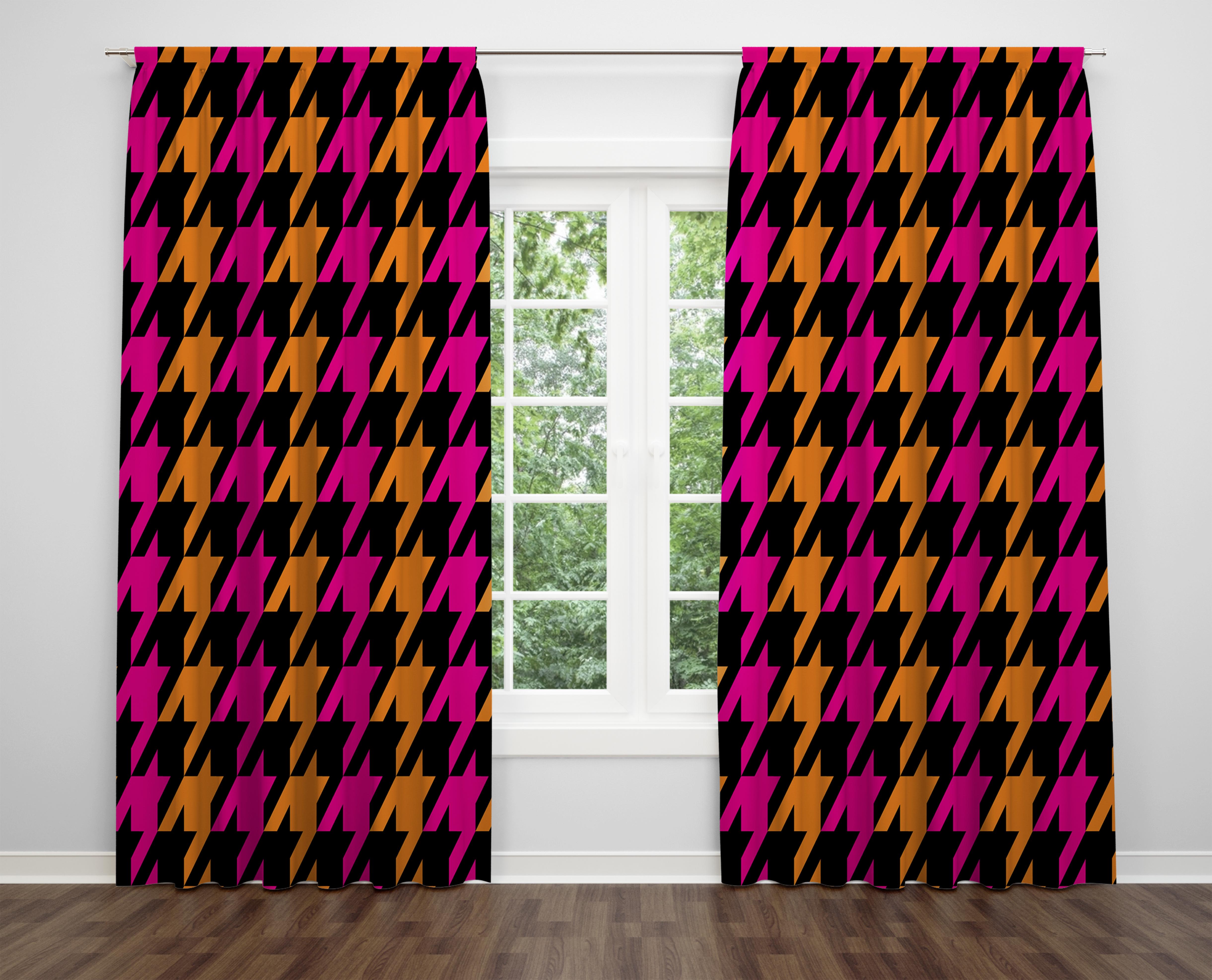 

Декоративний дизайн, високоякісна бавовняна тканина, ви можете вибрати одну або подвійну фіранку з крила 1 piece різнокольоровий