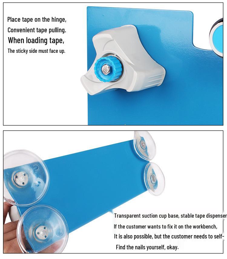 Large Desktop Tape Cutter & Dispenser: 5cm Stationery & Packing Machine