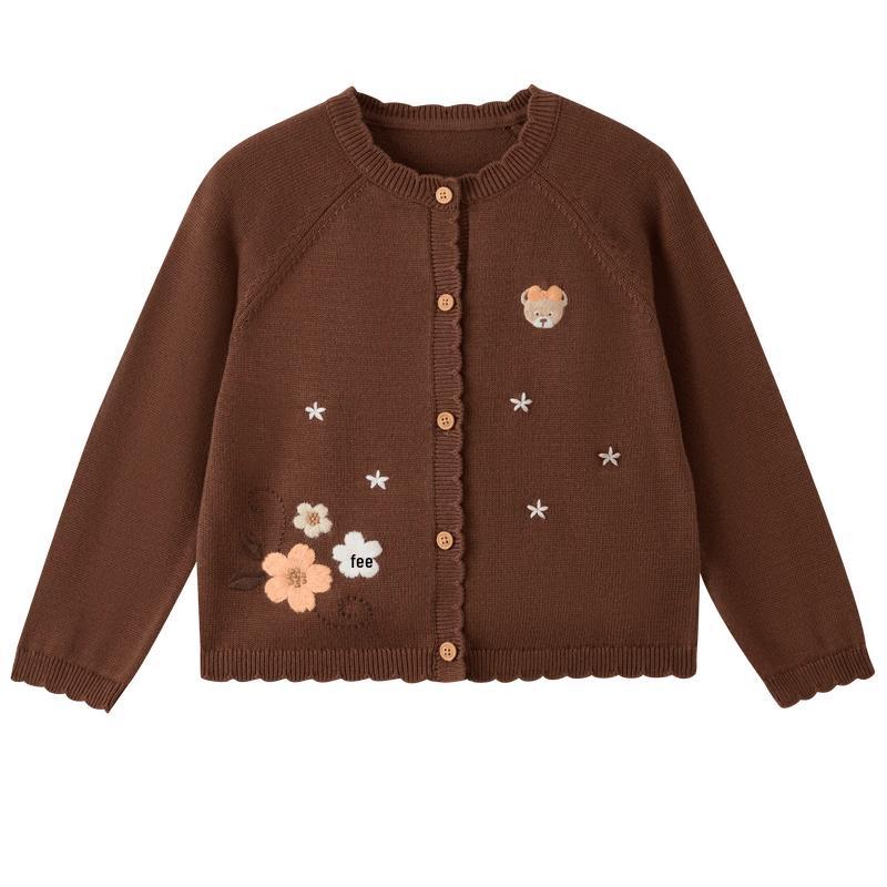 PawinPaw Baby Girl Cartoon Bear Knitted Cardigan 160