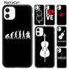 Capa de Celular Arte Instrumento Musical Violoncelo Para iPhone 17 Air 16 16e 15 plus 11 12 13 14 pro max shell coque