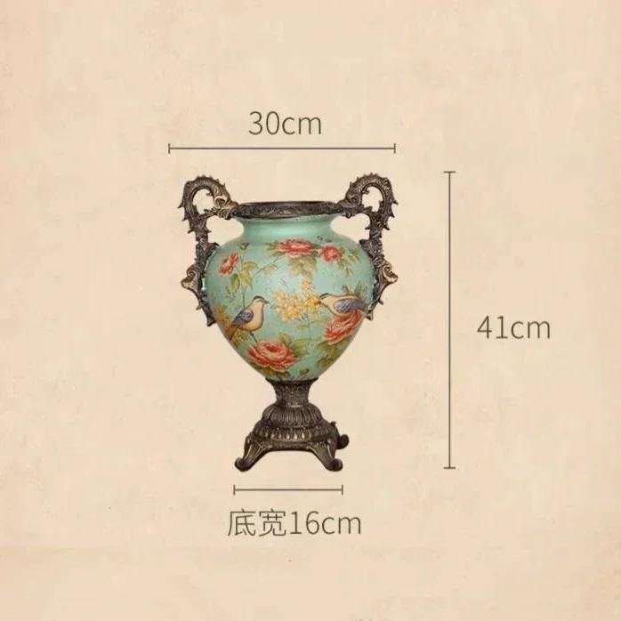 Ceramics Landing Vase Home Furnishings Living Room Table Flower Arrangement Bottle Originality Retro Style Ornaments Decorate