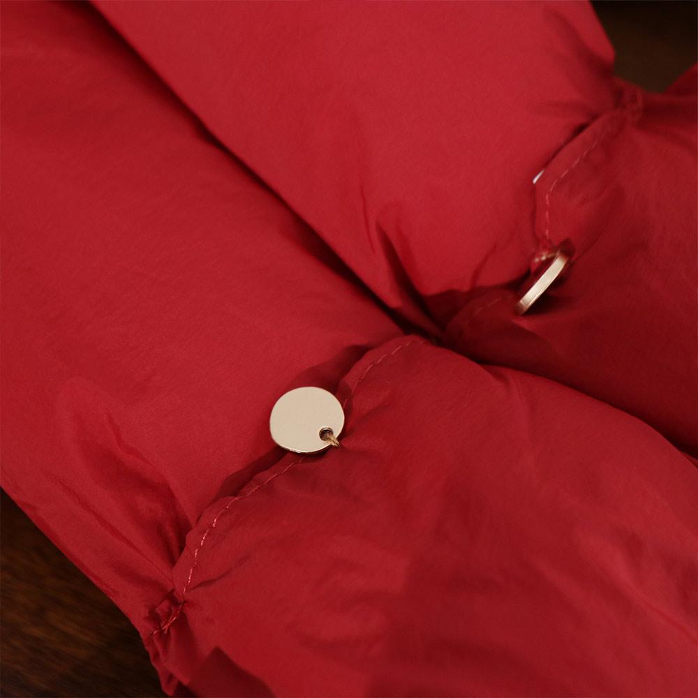 Casual Solid Color Cotton Padded Scarf Windproof Keep Warm Cross Feather Shawl Apparel Accessories Down Neck Scarf Girls