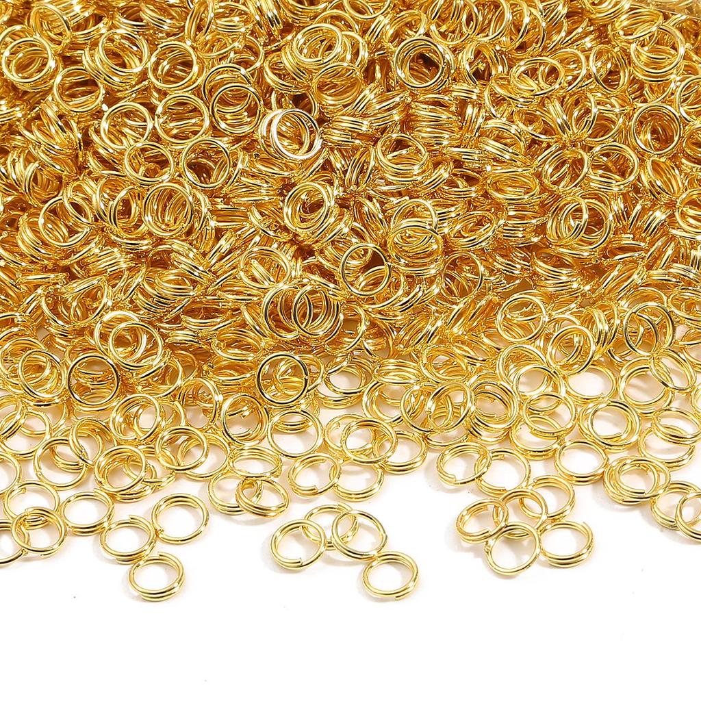 200-500Pcs Iron Double Ring Jump Ring For DIY Necklace Bracelet Jewelry Making Craft Accessories