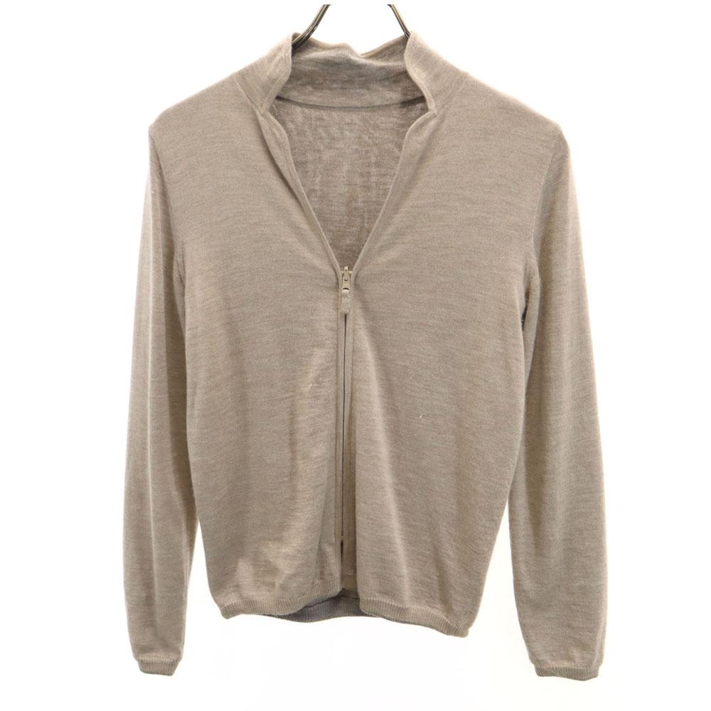 FOXEY Cashmere Blend Long sleeve Knit jacket 38 Beige Women Used