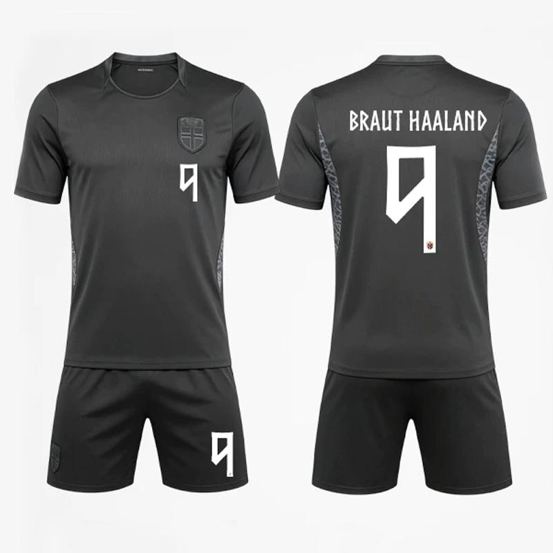 2026 Norway national team Haaland football suit set adult S-5XL match away sports suit jersey football suit t shirt and short