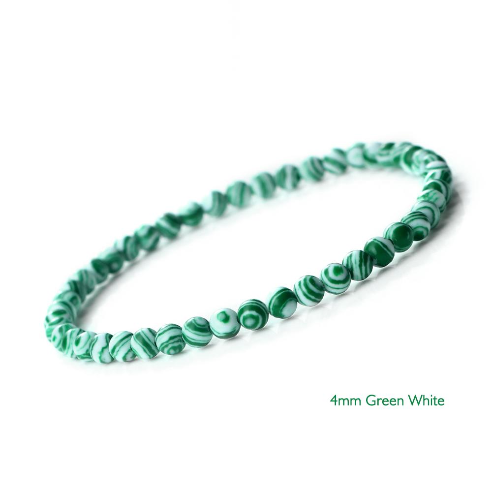 New Blue Malachite Natural Stone Bracelets Women Men Chakra Prayer Mala Buddhist Beads Bracelet Bangle Yoga Strand Charm Jewelry