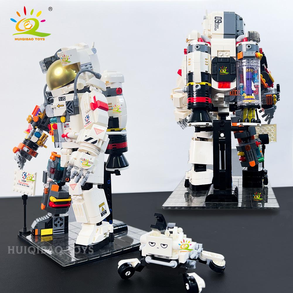 Non-Toxic 360° Rotatable Transparent Space Station Globe Stem Model Building Blocks Technology Bricks Home Decor Toys Adult Gift