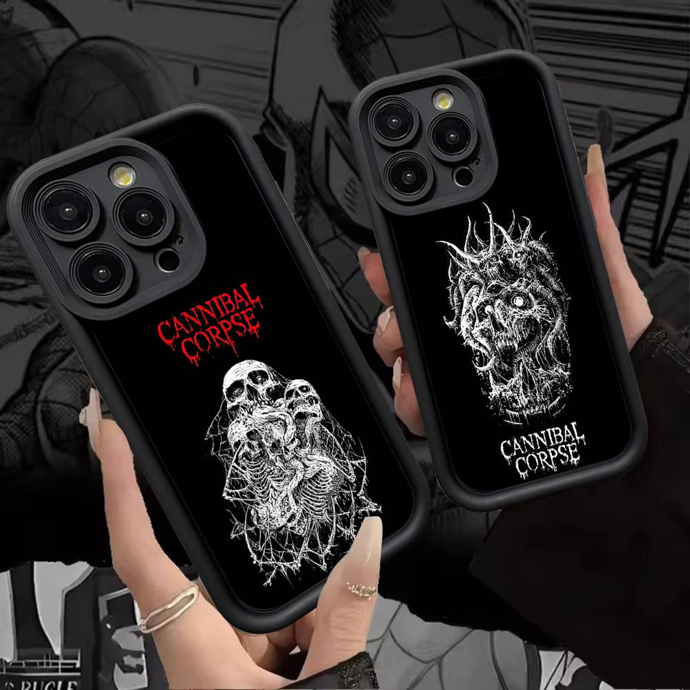 C-Cannibal C-Corpse Band Phone Case For IPhone 16 15 14 Plus 13 12 11 17 Pro Max Pro Soft Cover