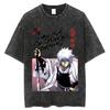 Gintama Manga Graphic Tshirt Sakata Gintoki Printed T Shirt Vintage Washed Oversized Tshirt Mens Clothing Short Sleeve Tees