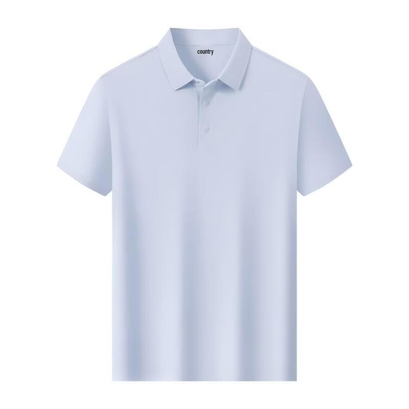 Qiaogrui Men's Ice-Feel Quick-Dry Anti-Bacterial Polo T-Shirt