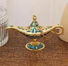 Aladdin Lamp Decoration Russian Wishing Lamp Metal Decoration Crafts European Vintage a birthday present Home Decoration Crafts