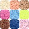 Solid Color 4x6mm Acrylic Rice Peanut Spacer Beads for DIY Bracelets and Hair Accessories