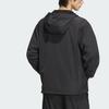 adidas Originals Atlanta Windbreaker Solid Color Zip Sports Hooded Jacket Men Jackets Black JD6392