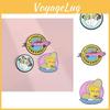 Unique Cartoon Character Brooch With Fun Bowling And Biking Designs For Fashionable Accessories