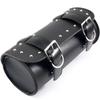 Motorcycle Tool Bag, PU Leather Motorcycle Fork Bag Saddlebag with Adjustable Straps, Handlebar Bag Storage Tool Bag