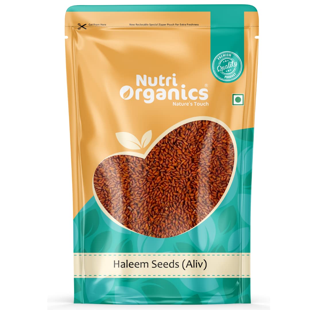 NutriOrganics Семена Халима 1 кг - Семена Аливи | Семена Халима | Семена для Еды | Суперфуд для Иммунитета | Асалия, Семена Кресс-салата, Мульти