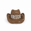 Crochet Western Cowboy Hat Hollow Jazz Hat Fashion Bride Wifey Cowboy Hat  For Wedding Bridal Party