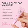 LAIKOU Sakura Faltenreduzierende Augencreme mit Roll-Applikator Schnelltrocknend Feuchtigkeitsspendend Hyaluronsäure Erfrischendes Augen-Serum 15ml