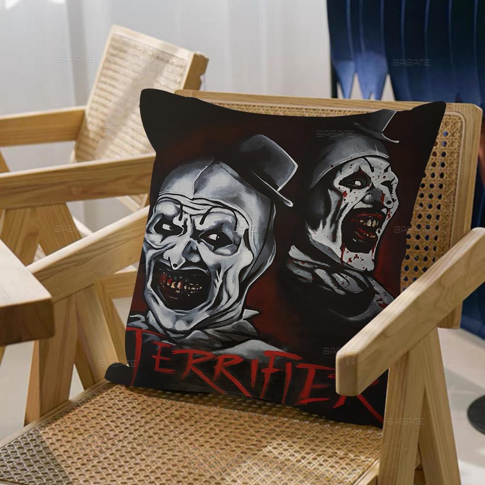 Film T-terrifier Skräckkudde Gåva Hemmakontor Dekoration Sovrum Soffa Bil Kuddfodral Fodral 45x45