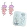 Flexible Nails Mould Jellyfish Shape Nails Art Template Molds Silicone Texture Suitable for Beauticians and Art Learners