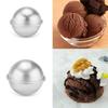 6Pcs Aluminum Alloy Round Cake Molds Silver Baking Pans for Pudding & Desserts