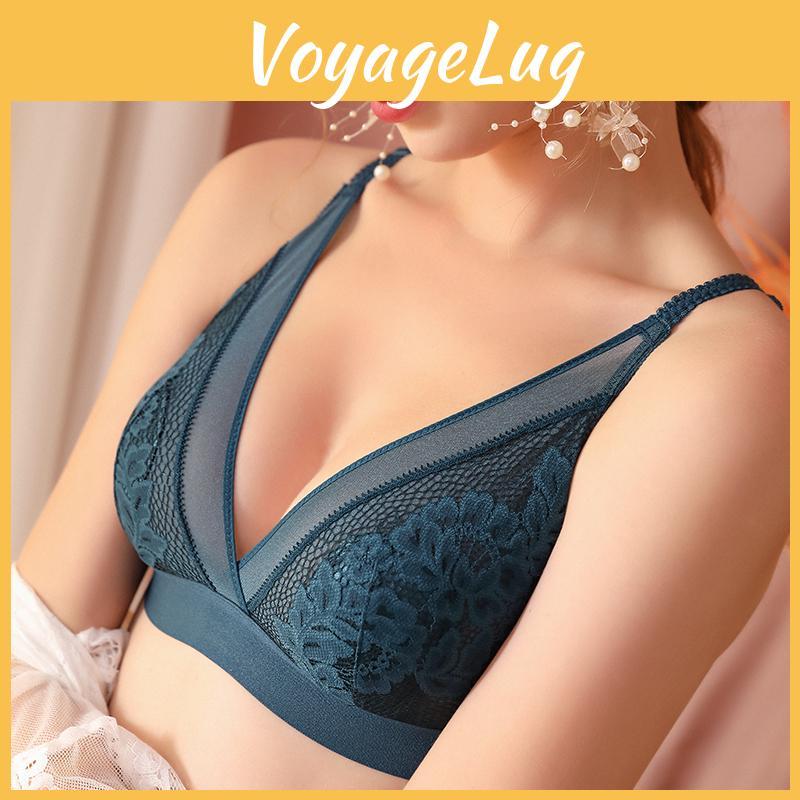 Dame Til Bh'er Trådløs Sexet Ultra Tynd Blonder Bralette Dybt V Udsnit Bh