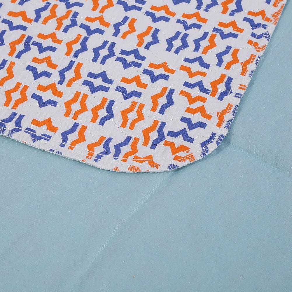 1PC Washable Reusable Urine Mat Adult Incontinent Anti Slip Changing Nursing Pad(Orange Blue)
