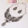 Fashion Hollowed Out Butterfly And Flower Design Women Necklace Earring Set For Women And Men