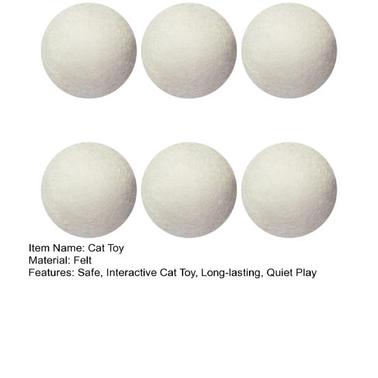 Cat Toy Balls Quiet Play Kitten Ball Toys Cat Kicker