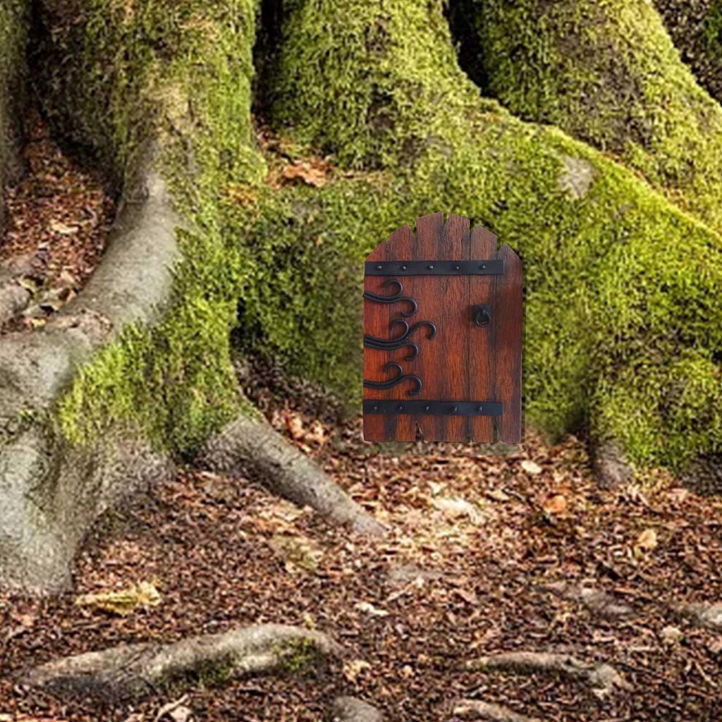 Fairys Doors For Trees Outdoor Miniature Fairys Door For Tree Decoration Fairys Garden Accessories