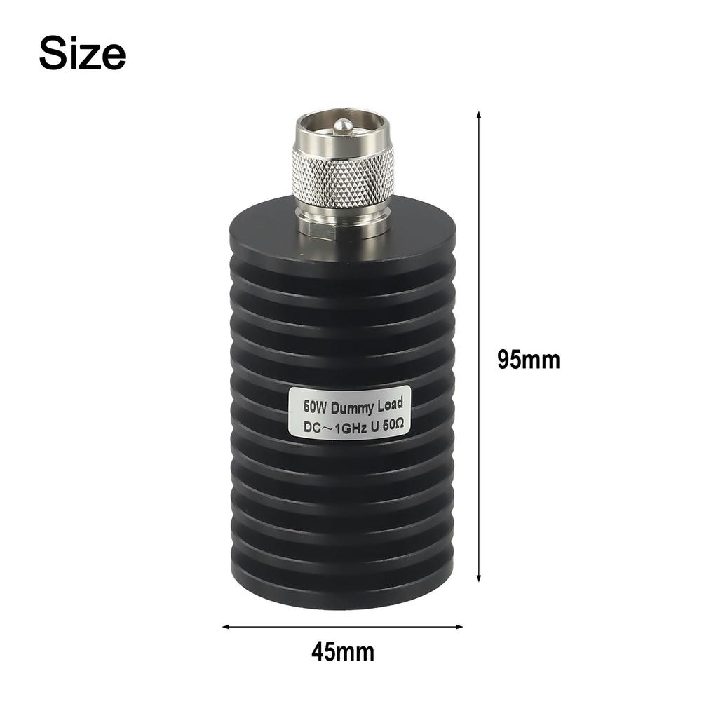 SO-239 Connector 50 Dummy Load Vswr 1.20 Temperature Range -55 C To 125 C Stable Performance For RF Testing For SO-239