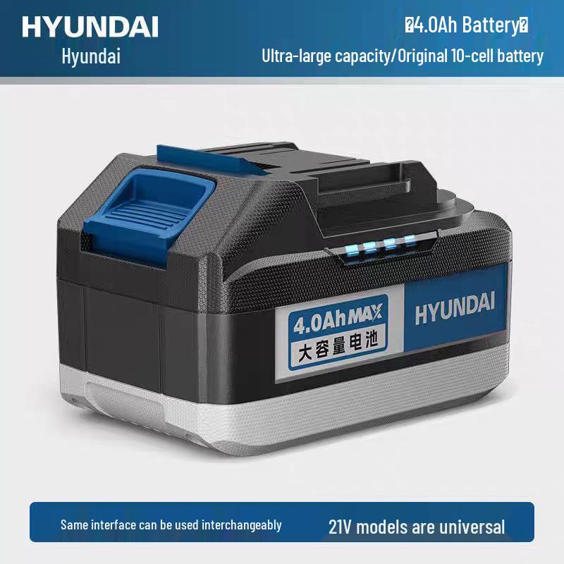 Hyundai Makita 21V Large-Capacity Lithium Battery for Power Tools - Fits Electric Drills & Angle Grinders