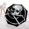 Skull and Crossbones Button Pin - Pirate Emblem BadgeUmbrella, Portable 3-Fold Umbrella for Men & Women,Christmas Gift ES267