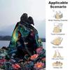 1pc Cat Printing Lightweight Flannel Blanket, Comfortable and Warm Blanket, for Camping Sofa Bed and Couch Office, Gift